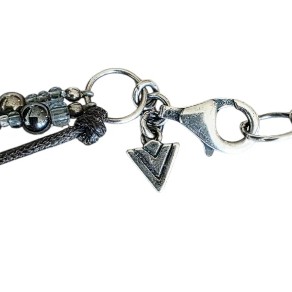 Silpada Sterling Silver Multistrand Hematite Seed Bead Dewdrops Necklace N2097 - Picture 7 of 15